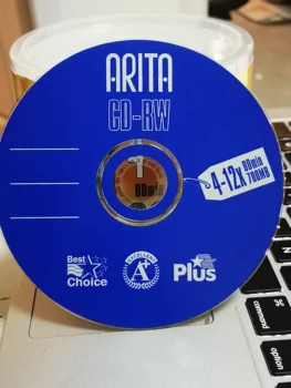 Vairumtirdzniecības 10 diski Ar+ 4-12x 700 MB Tukšs Zils CD RW Disku
