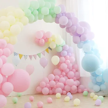 Vairumtirdzniecības 100gab 10inch Krāsains Cepums Piepūšamo Bumbu Lateksa Baloni, Kāzu Dekorēšana Bērnu Dzimšanas dienu Arkas, Balonu