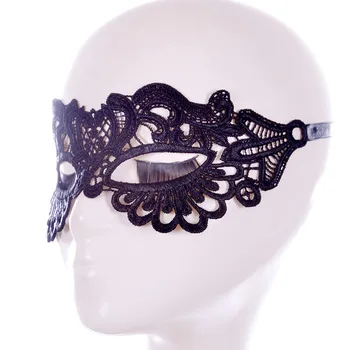Vairumtirdzniecības 10PCS Puse Maskas Acu Maskas, Tērpi, Karnevāla Maskas, Mežģīnes Anonīms Masku Halloween Venēcijas Sexy Black Modes Jauns
