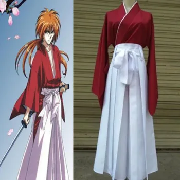 Vairumtirdzniecības Japāņu Anime, Rurouni Kenshin Bende Kenshin Himura Kimono Kendo Rakstzīmju Sērijas Uzvalku Cosplay Kostīms, Kostīmi, Piliens Kuģniecība