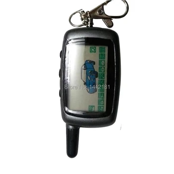 Vairumtirdzniecības krievijas A9 LCD Tālvadības pults Taustiņu Starline A9 A8 A6 Keychain Twage divvirzienu Auto Signalizācija, VDK FX-5 FX5 jaguar ez-Beta