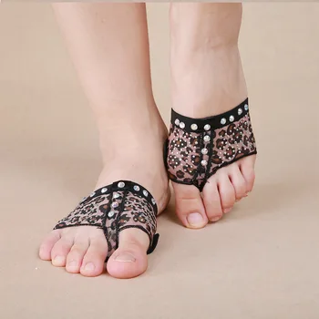 Vairumtirdzniecības vēdera dejas 5 caurumi kājām, sandales deju kurpes kāju pusi saule dimanta dekorēts izmērs 34 - 41 (us3.5 - 10.5) S,M,L,XL