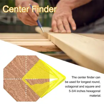 Vairākiem Mērķiem Dzeltena Caurspīdīga Centrs Finder Kokapstrādes Centrs Meklētāju Centra Līnijas Stabs, Kokapstrādes Instrumentu