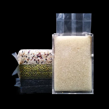 Vakuuma iepakojums rīsi ķieģeļu maisa audumā Kastē presformas plastmasas cieti fiksētu datu Glabāšanas Pārredzamu Saskaņošanas Pastāvīgās Graudu auzu graudi