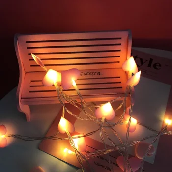 Valentīna Diena String Gaismas Āra Iekštelpu LED String Light Sirds Mīlestību Galda Lampas Baterijas Pasaku Gaismas Rotājumi Kāzu Puse