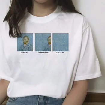 Van gogs t krekls sievietēm sieviešu t-krekls top smieklīgi tshirt tee krekli harajuku ulzzang korejas t-krekls estētiskās mākslas femme drēbes