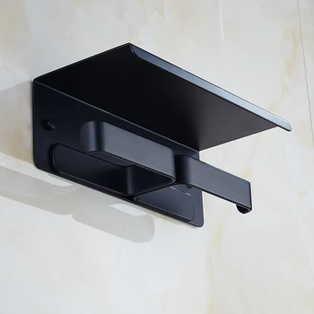 Vannas istaba papīra turētāji black radošo double tualetes papīra ruļļu turētājs pie sienas piestiprinātās skrūvi bezmaksas installatio vannas istaba plaukti