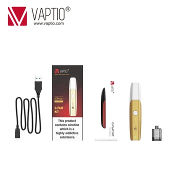 Vaptio C Dzīvoklis 15W VAPE KOMPLEKTS Elektronisko Cigarešu 1,5 ml pulverizators Vairāk nekā vape Aizsardzības 350mah akumulatoru, USB Maksas 1.0 ohm ecig komplekts