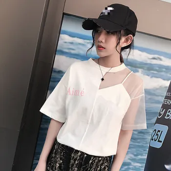 Vasaras harajuku Burtiem drukāt kawaii dāmas t krekls sievietēm korejiešu stila apģērbu 2020. gadam cute topi, t feminina apģērbu jaunā sieviete