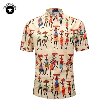 Vasaras Havaju Stila Krekls Valstu Vēja Īsām Piedurknēm Vīriešu Sociālo Krekli Modes Ziedu Drukāt Vīriešiem Gadījuma Pludmale Havaju Krekls