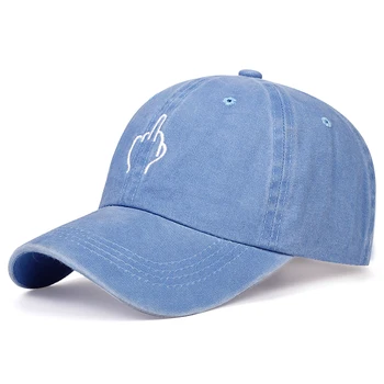 Vasaras mazgā vīriešu beisbola cepure vidējo pirkstu izšuvumi tētis cepuri hip-hop cepure sievietēm, āra saules cepures kokvilnas snapback cepures gorras