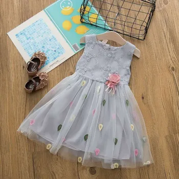Vasaras meiteņu kleitas 2019 jaunu bērnu modes bez piedurknēm drukāt acs kleitas bērnu balli puses apģērbu meitenēm kāzu kleita