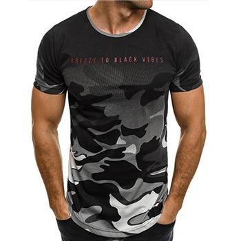 Vasaras Modes O-veida kakla Vīriešu T-krekls 3D Drukāšanas Gadījuma T-krekls Vīriešu Āzijas Izmēra T-krekls