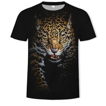 Vasaras modes vīriešu t-krekls karalis meža tīģeris, lauva 3D iespiesti gadījuma t-krekls vīriešu hip-hop, ielu t-krekls par mani