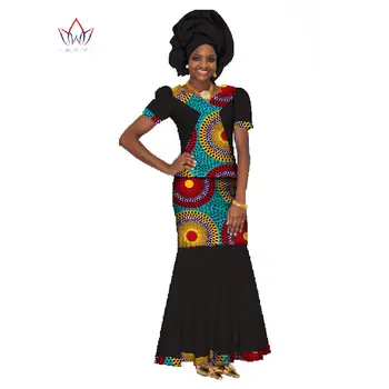 Vasaras Sieviešu Kleita Tradicionālo Āfrikas Tradicionālo, 2 gab. Komplekts Sievietēm Apģērbu Pasūtījuma Tops + Svārki Karstā Pārdošanas BRW WY147