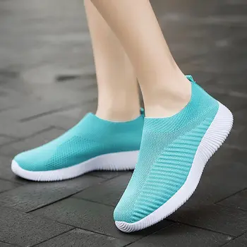 Vasaras sieviešu kurpes ir 2021. jaunu elpojošs acs pastaigas dzīvoklis ikdienas apavi sieviete viegls paslīdēt uz dāmām kurpes sieviešu čības