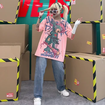 Vasaras Vīrieši Sievietes Gothic T Krekls korejiešu Stilā T Pastelis Goth Grafiskais Harajuku Punk Grunge Apģērbu Pusaugu Meitene, Streetwear