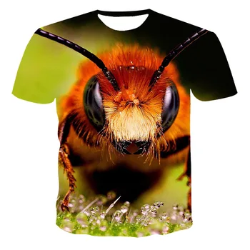 Vasarā Jaunu Stilu 3D Rakstura Glezna Vīriešu T-krekls Apģērbu Literatūras Mīksti Un Ērti, O-veida kakla T-krekls, Liela Izmēra 110-6XL