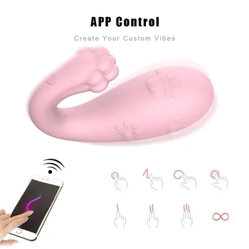 VATINE Seksa Rotaļlietas Sievietēm, Silikona APP Bluetooth 8 Frekvenču G-spot Masāža ar Bezvadu Tālvadības Monster Vibrators