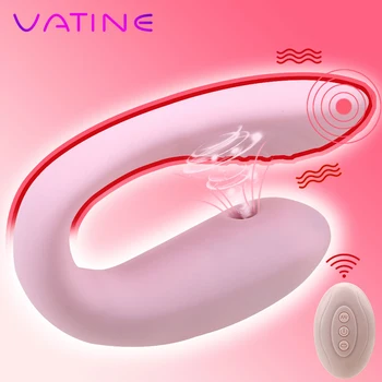 VATINE U Forma Bendable Seksa Rotaļlietas Pāris G-spot Vibrators Klitora Vagīnas Stimulators Vibrators Nepieredzējis Vibrators Pāris Akciju
