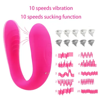 VATINE U Forma Bendable Seksa Rotaļlietas Pāris G-spot Vibrators Klitora Vagīnas Stimulators Vibrators Nepieredzējis Vibrators Pāris Akciju