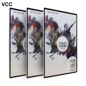 VCC Magnētisko Plakātu Rāmis Zelta Black Silver Attēlu Rāmis, Foto A4 A3 Metāla Foto Rāmis Minimālisma Sertifikātu Rāmis