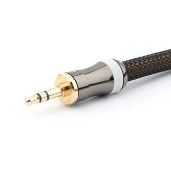 VDH Augstas klases audio kabelis 3,5 mm līdz 3,5 mm reģistrēti kabeļu Amerikāņu zelta pārklājumu plug Jack, Jack 3.5 Audio Kabelis 3.5