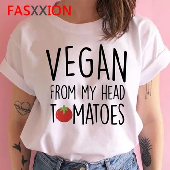 Vegan Harajuku T Krekls Sievietēm Kawaii Gudrs Ullzang Vasaras Saglabātu Bites T Grafiskais smieklīgi Top Tees T-krekls Modes 90s Sieviete