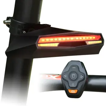 Velosipēda Aizmugurējās Gaismas, USB Uzlādējams ar Velosipēdu LED Taillight Ūdensizturīgs Pagrieziena Signālus MTB Road Bike Astes Gaismas, kas Mirgo Par Velosipēdu