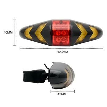 Velosipēdu USB LED Indikators Aizmugures Gaismas Velosipēdu Pagrieziena Signāla Gaismu ar Tālvadības pulti Pagrieziena Signāla Taillight Velo Piederumi