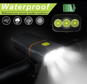 Velosipēdu Velosipēds Gaismas Ūdensnecaurlaidīgs USB Uzlādējams LED 1000LM MTB Priekšējo Lukturu Lampas Alumīnija Ultravieglajiem Lukturīti, Velosipēdu Gaismas