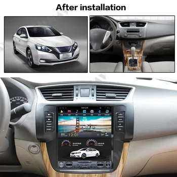 Verticl ekrāna Tesla stils Android 9.0 Auto multimedia Player Nissan Sylphy 2012-2017 auto GPS audio radio stereo BT galvas vienības