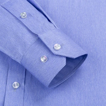 Vertikālās Svītrās Krekli Vīriešiem Gadījuma garām Piedurknēm Soild Vīriešu tērpu Kreklu 2020 