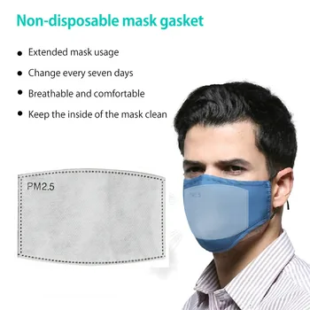 Veselības PM2.5 Maska Filtrs 5 Slāņi Anti Putekļu Dūmakas Sejas Maskas Filtri Pad Pieaugušo Mazulis Papīra Salona Maskas Filtrs Spilventiņi