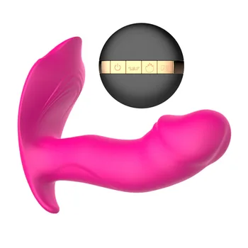 Vibratori Sievietēm Valkājamas Dildo Vibrators Sievietes Masturbator G Spot Klitora Stimulators ar Bezvadu Tālvadības Pieaugušo Seksa rotaļlietas