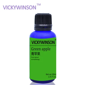 VICKYWINSON Zaļo ābolu, aromaterapijas ēterisko eļļu 30ml Skaidrs, atkārtoti uzpildāmi Smaržas, Gaisa Atsvaidzinātāju Karājas Auto Smaržas WX14