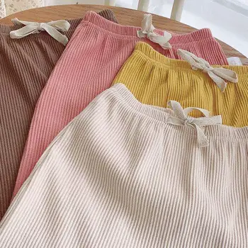 VIDMID Pavasarī, rudenī jaunu plānas kokvilnas meiteņu apakšbikses 1-3 gadu vecu bērnu modes universāls valkāt bikses bērniem, bikses P812