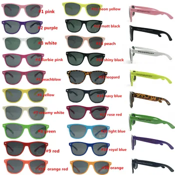 Viena Krāsa, 48 pāriem/daudz Vairumtirdzniecības Unisex 80 Retro Stilā ir Moderns Saulesbrilles Kāzu Dāvanām, kas Veicina Viesu Beach Party