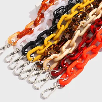VIENKĀRŠI JUSTIES Personības Atslēgu piekariņi Vidukļa Bikses Ķēdē Multicolor Akrila Garu Ķēdi Džinsi Modes Apģērbu Aksesuāri, Rotaslietas