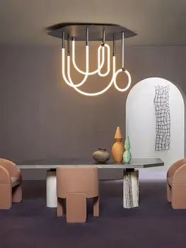 Vienkārši Mūsdienu Led Griestu Lampas Guļamistabas Dizainers Dzīvojamā Istaba Gaismekļi Radošo Minimālisma Vienkāršu Ēdamistaba Griestu Apgaismojums