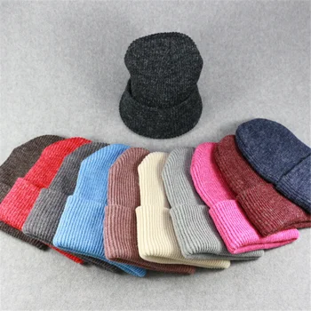 Vienkārši trušu kažokādas cepure, cepure, sieviešu ziemas aukstumā silti smaguma ūdenskritums cepure adīta cepure