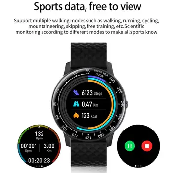 Vienkāršu Stilu ar skārienekrānu IP68 Ūdensnecaurlaidīga Smart Skatīties Slim Sporta Aproce HD Ekrāns Veselības Uzraudzības Aproce Smartwatch 2020