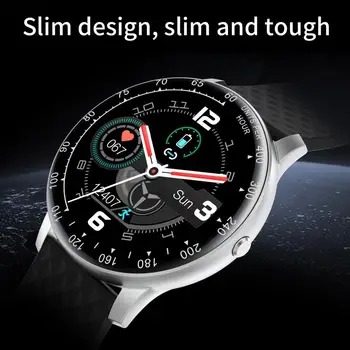 Vienkāršu Stilu ar skārienekrānu IP68 Ūdensnecaurlaidīga Smart Skatīties Slim Sporta Aproce HD Ekrāns Veselības Uzraudzības Aproce Smartwatch 2020