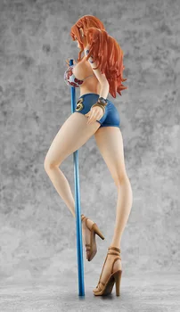 Viens Gabals Anime Attēls Nami Dziesmu, Deju BB Pole Dance Sexy Peldkostīms Statuetes PVC Rīcības Attēls Kolekcionējamus Modelis Rotaļlietas Lelle Dekori