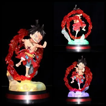 Viens Gabals Anime Attēls Rotaļlietas Krāsains Mirdzumu ZEMES WANO Luffy Kimono Q Ver. PVC Rīcības Attēls Kolekcionējamus Modelis Rotaļlietas Lelle 14cm