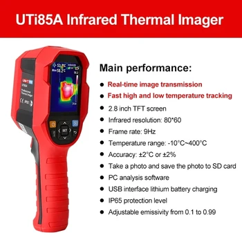 VIENĪBAS infrared Thermal Imager Electric Power HD Kamera Grīdas Apkures Detektora Temperatūra Attēlveidošanas 19200 Pikseļi