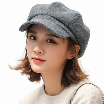 Vilnas Gleznotājs Tīrtoņa Krāsas Berete Sieviešu Rudens Un Ziemas Literatūras Berete Korejiešu Stilā Savvaļas Britu Vintage Cepures Meitenēm