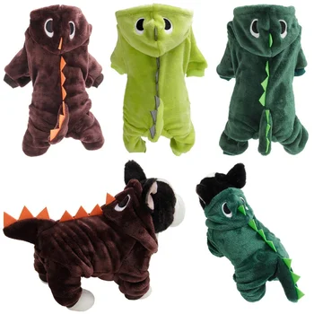 Vilnas Suņi Jumpsuits Smieklīgi Dinozauru Suņu Drēbes Halloween, Ziemassvētku Kostīms Ziemas Mētelis, Jaka Mazs Vidējs Liels Suns #