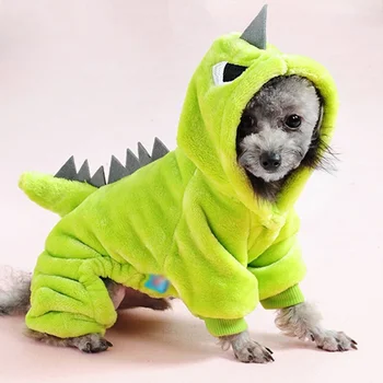 Vilnas Suņi Jumpsuits Smieklīgi Dinozauru Suņu Drēbes Halloween, Ziemassvētku Kostīms Ziemas Mētelis, Jaka Mazs Vidējs Liels Suns #