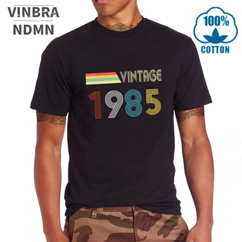 Vintage 1985 Visas Oriģinālās rezerves Daļas, Vīriešu Tee Īsām Piedurknēm T Krekls, Ērti Tīras Kokvilnas 2020. Gada Vasaras Dzimis 1985. gadā T-Krekls Camiseta